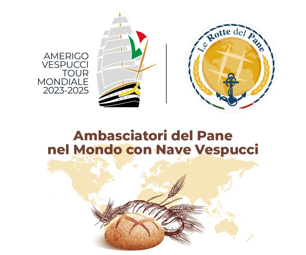 Le  “Rotte del pane” a bordo della Vespucci promuovono l’eccellenza italiana nel mondo attraverso la tradizione della&nbsp;panificazione