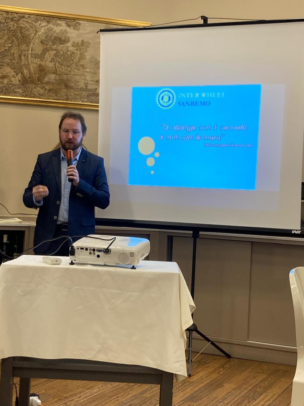 “L’arte sacra e i suoi colori”, conferenza del pittore professor Alessandro Allegra a Sanremo. Incontro di beneficenza a favore di Anfass e Fondazione Sempre con noi, promosso da Inner Wheel e Heartbeat of&nbsp;humanity