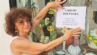 A Vicenza negozio chiuso per…&nbsp;paura