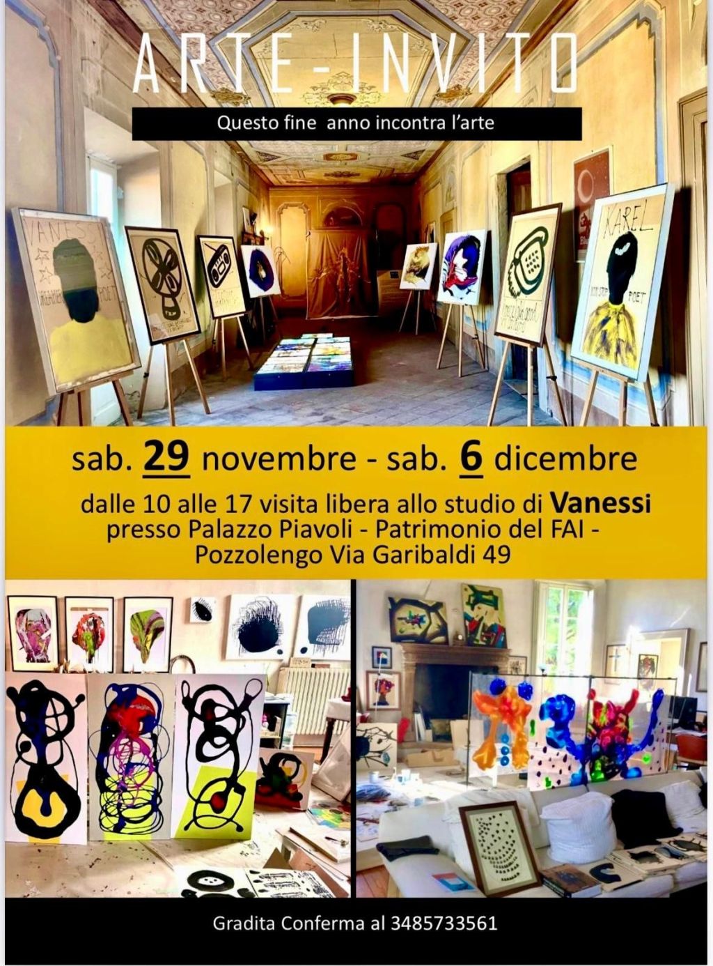 Arte, Vanessi invita a Palazzo&nbsp;Piavoli