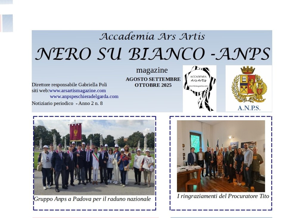 Notiziario cartaceo 
agosto settembre ottobre&nbsp;2025