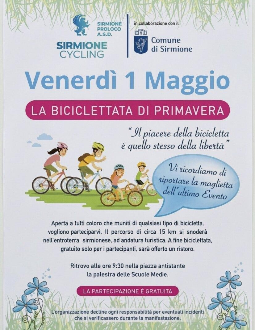 Primo maggio a Sirmione con “La biciclettata di primavera”