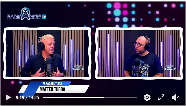 Radio Adige TV intervista Matteo Turra. In un video tutta l’anima e il cuore del paracadutista, autore del libro “Why not”, edito dall’Accademia Ars&nbsp;Artis